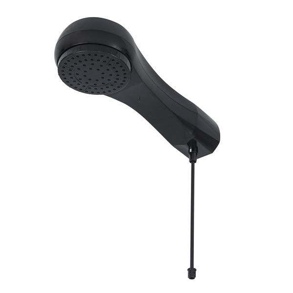 Chuveiro Elétrico Eletrônico 220V 6800w Preto Redondo Luka Equation