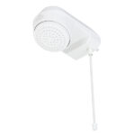 Chuveiro Elétrico Eletrônico 220V 7500w Branco Redondo Charm Equation