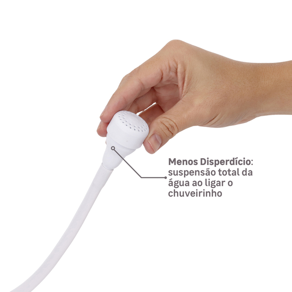 Chuveiro Elétrico Eletrônico 220V 7500w Branco Redondo Foz Equation - Imagem 6