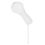 Chuveiro Elétrico Eletrônico 220V 7500w Branco Redondo Luka Equation