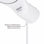 Chuveiro Elétrico Eletrônico 220V 7500w Branco Redondo Moment Zagonel - Imagem 5