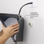 Chuveiro Elétrico Híbrido Eletrônico com Visor Digital 220V 7500w Preto Quadrado Ducali Premium Digital Zagonel - Imagem 5