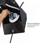 Chuveiro Elétrico Eletrônico 220V 7500w Preto Quadrado Ducali Zagonel - Imagem 6