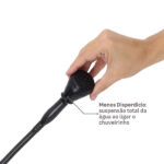 Chuveiro Elétrico Eletrônico 220V 7500w Preto Quadrado Ducali Zagonel - Imagem 9