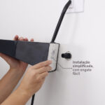 Chuveiro Elétrico Eletrônico com Visor Digital 220V 7700w Preto Quadrado Polo Plus Hydra - Imagem 3