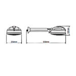 Chuveiro Elétrico Multitemperatura com Cano 220V 6800W Branco Evidence Fame - Imagem 2