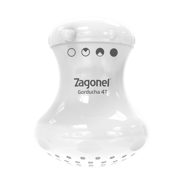 Chuveiro Elétrico Multitemperatura 127V (110V) 5450W Gorducha Branco Zagonel