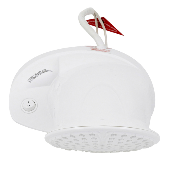 Chuveiro Elétrico Eletrônico 127V (110V) 5500w Branco Redondo com Pressurizador Top Jet Lorenzetti - Imagem 3