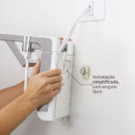 Chuveiro Elétrico Eletrônico 127V (110V) 5500w Branco e Cromado Quadrado Acqua Duo Ultra Lorenzetti - Imagem 5