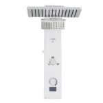 Chuveiro Elétrico Eletrônico com Visor Digital 127V (110V) 5500w Branco e Cromado Quadrado Falls Digital Hydra - Imagem 3