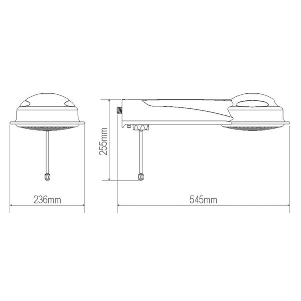 Chuveiro Eletrônico 127V (110V) 5400W Preto Redondo Elegance Fame - Imagem 4