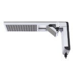 Chuveiro Elétrico Eletrônico 127V (110V) 5500w Preto e Cromado Quadrado Acqua Duo Ultra Lorenzetti - Imagem 3