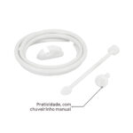 Chuveiro Elétrico Eletrônico 220V 6800w Branco Quadrado Loren Mostrarer Lorenzetti - Imagem 7