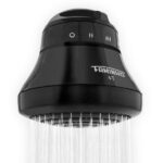 Chuveiro Elétrico 220V 6800W Preto Redondo Faminho 4T sem Cano Fame - Imagem 2