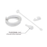 Chuveiro Elétrico Eletrônico 220V 7500w Branco Redondo com Pressurizador Top Jet Lorenzetti - Imagem 7