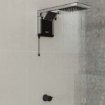 Chuveiro Elétrico Eletrônico 220V 7800w Preto e Cromado Quadrado Acqua Duo Ultra Lorenzetti - Imagem 2