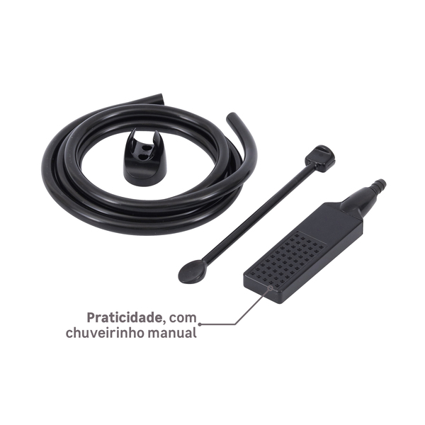 Chuveiro Elétrico Eletrônico 220V 7800w Preto e Cromado Quadrado Acqua Duo Ultra Lorenzetti - Imagem 9