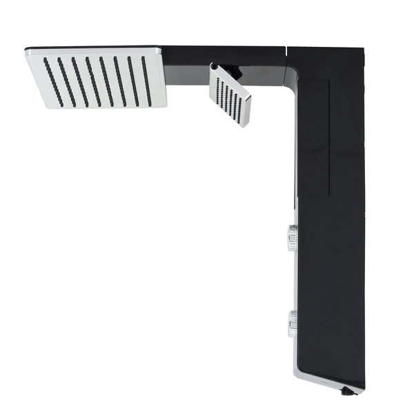 Chuveiro Elétrico Eletrônico 220V 7700w Preto e Cromado Quadrado Falls Hydra - Imagem 3