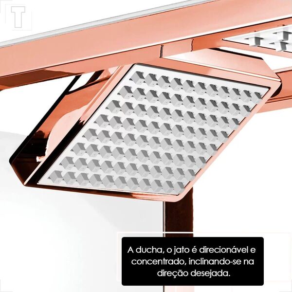 Chuveiro Lorenzetti Eletrônico Branco/Rose 220v - 7800w Acqua Duo - Imagem 9