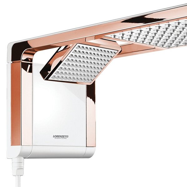 Chuveiro Lorenzetti Eletrônico Branco/Rose 220v - 7800w Acqua Duo - Imagem 3