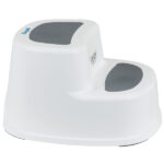 Degrau Burigotto Steppy 2 Em 1 Branco Com Cinza - Imagem 2