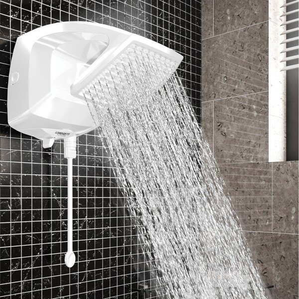 Chuveiro Elétrico Eletrônico 220V 7500W Branco Quadrado Futura Lorenzetti - Imagem 3