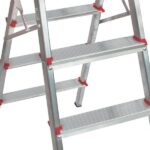 Escada 2 Degraus + Banqueta Domestica Alumínio - Até 100kg - Imagem 5
