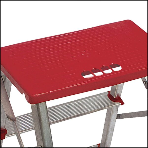 Escada 2 Degraus + Banqueta Domestica Alumínio - Até 100kg - Imagem 3