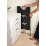 Escada 3 Degraus Dobrável Resistente Aço Anodilar Preta - Imagem 7