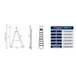 Escada Aluminio 3 Degraus Alumasa - Imagem 7