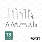 Escada Articulada Multifuncional 4x3 Alumínio Fortt 12 Degraus 3.34m - Eam4x3 - Imagem 7