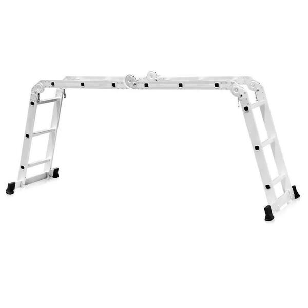 Escada Articulada Multifuncional 4x3 Alumínio Fortt 12 Degraus 3.34m - Eam4x3 - Imagem 5