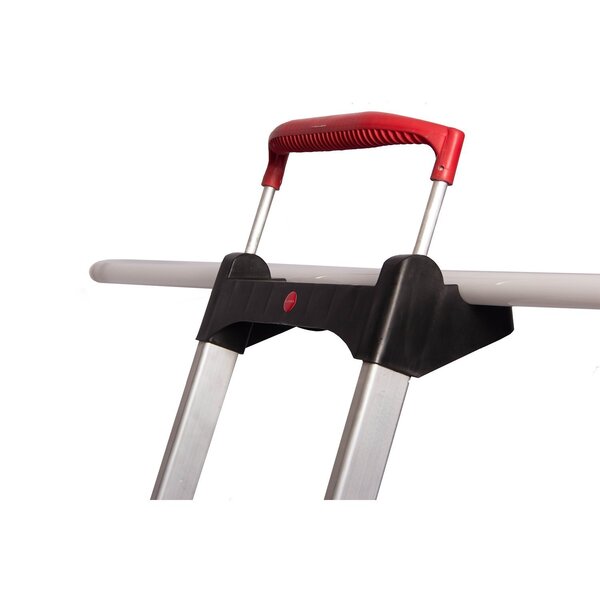 Escada Confort Dobravel 3 Degraus Em Aluminio Com Suporte Multiuso Alumasa - Imagem 5