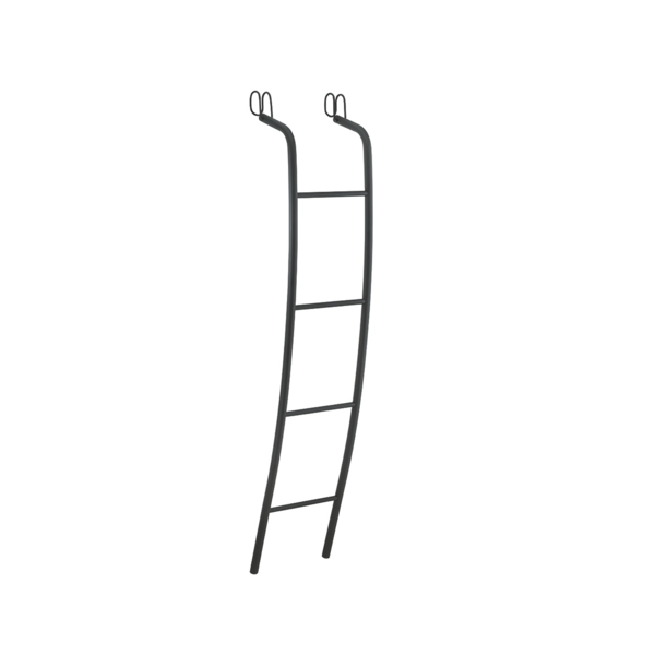 Escada Curva Para Beliche Fácil Subida Altura 142cm Schmitt Preto Fosco