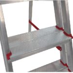 Escada De Alumínio 3 Degraus Duplos Linha Prática - Imagem 5