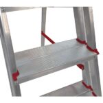 Escada De Alumínio 4 Degraus Duplos Linha Prática - Imagem 6