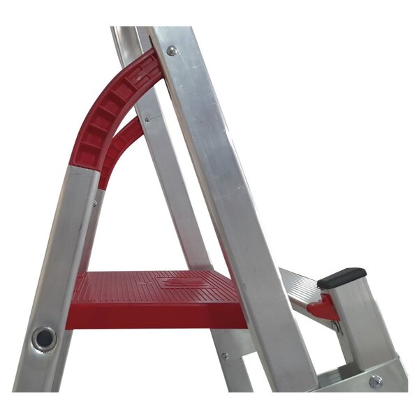 Escada De Alumínio 6 Degraus Duplos Linha Prática - Imagem 6