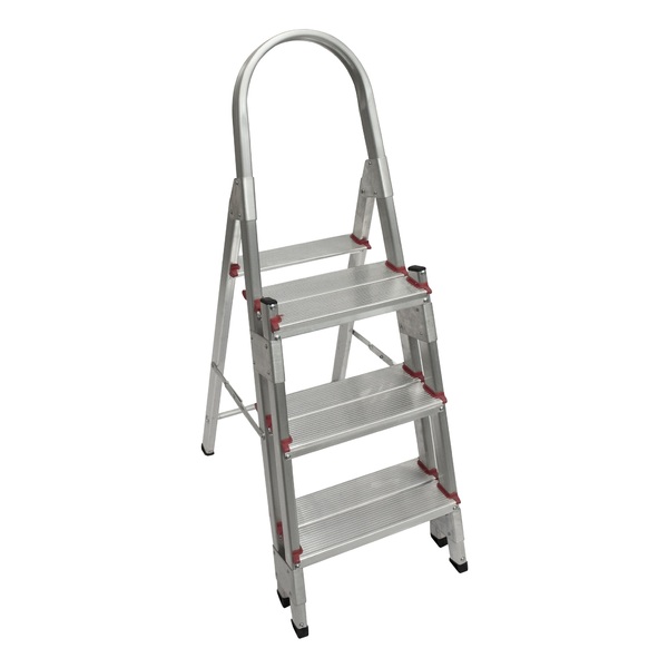 Escada De Alumínio Art Factory Com 3 Degraus Duplos