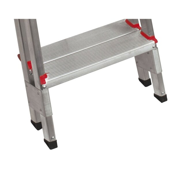 Escada De Alumínio Bilateral 3 Degraus Duplos Apolo Art Factory - Imagem 4