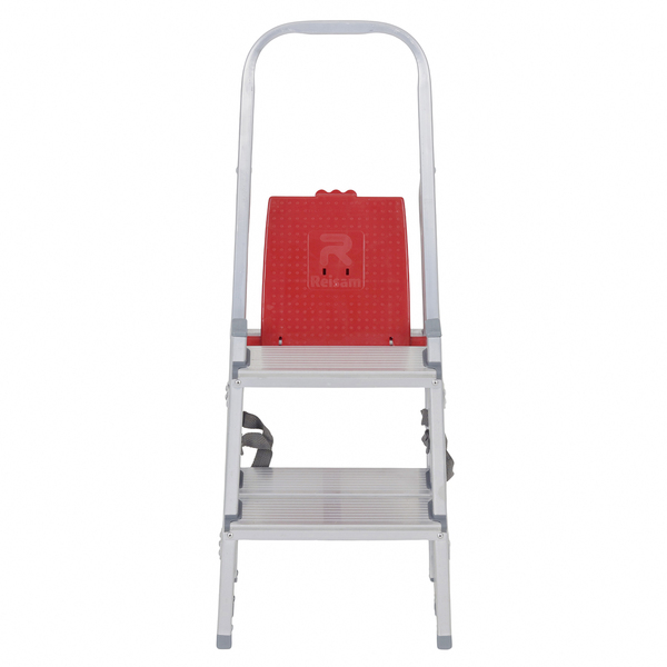 Escada De Alumínio Dupla 2 Degraus Natural 120kg Reisam - Imagem 8