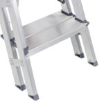 Escada De Alumínio Dupla 2 Degraus Natural 120kg Reisam - Imagem 6
