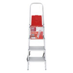 Escada De Alumínio Dupla 4 Degraus Natural 120kg Reisam - Imagem 10