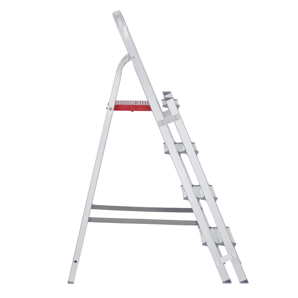 Escada De Alumínio Dupla 4 Degraus Natural 120kg Reisam - Imagem 3