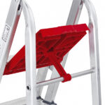 Escada De Alumínio Dupla 5 Degraus Natural 120kg Reisam - Imagem 5