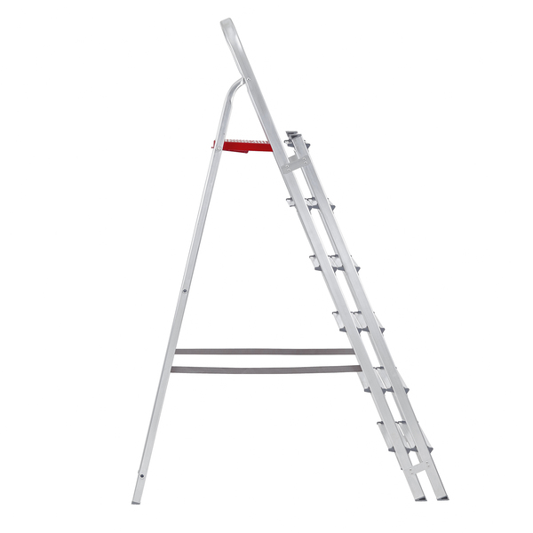 Escada De Alumínio Dupla 6 Degraus Natural 120kg Reisam - Imagem 3