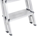 Escada De Alumínio Dupla 7 Degraus Natural 120kg Reisam - Imagem 6