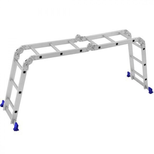 Escada De Alumínio Mor Multifuncional 4x3 12 Degraus Capacidade Para 150kg - Imagem 4