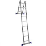 Escada De Alumínio Mor Multifuncional 4x3 12 Degraus Capacidade Para 150kg - Imagem 7