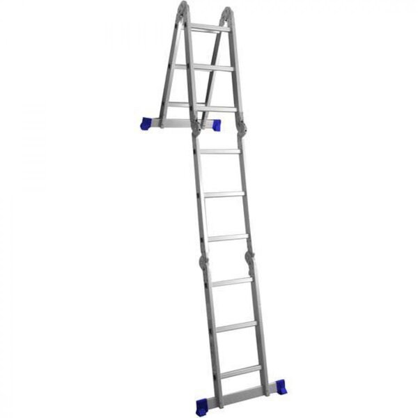 Escada De Alumínio Mor Multifuncional 4x3 12 Degraus Capacidade Para 150kg - Imagem 7