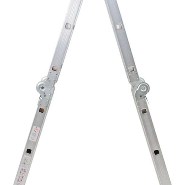 Escada De Alumínio Mor Multifuncional 4x3 12 Degraus Capacidade Para 150kg - Imagem 10